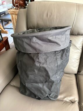 thirty-one Black Fabric Storage Bin with Gray Trim